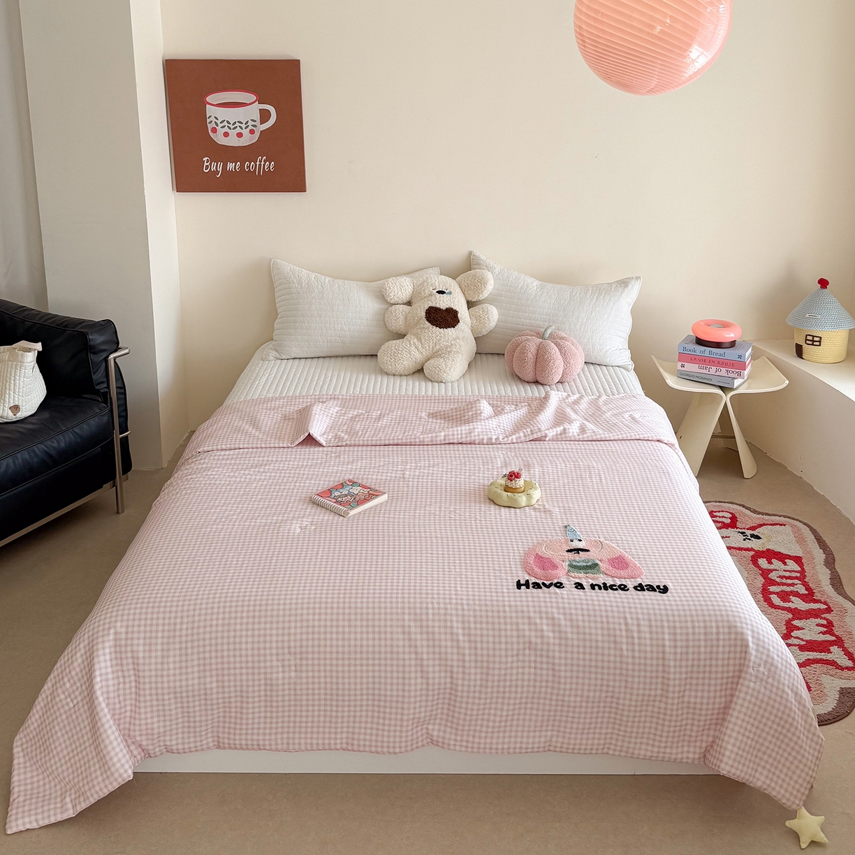 91家纺网 家纺一手货源 找家纺 （总）有货 2026新款全棉双层纱毛巾绣夏被春秋被被子被芯-森林萌宠