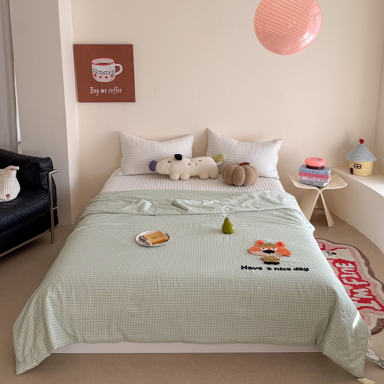 91家纺网 家纺一手货源 找家纺 （总）有货 2026新款全棉双层纱毛巾绣夏被春秋被被子被芯-森林萌宠