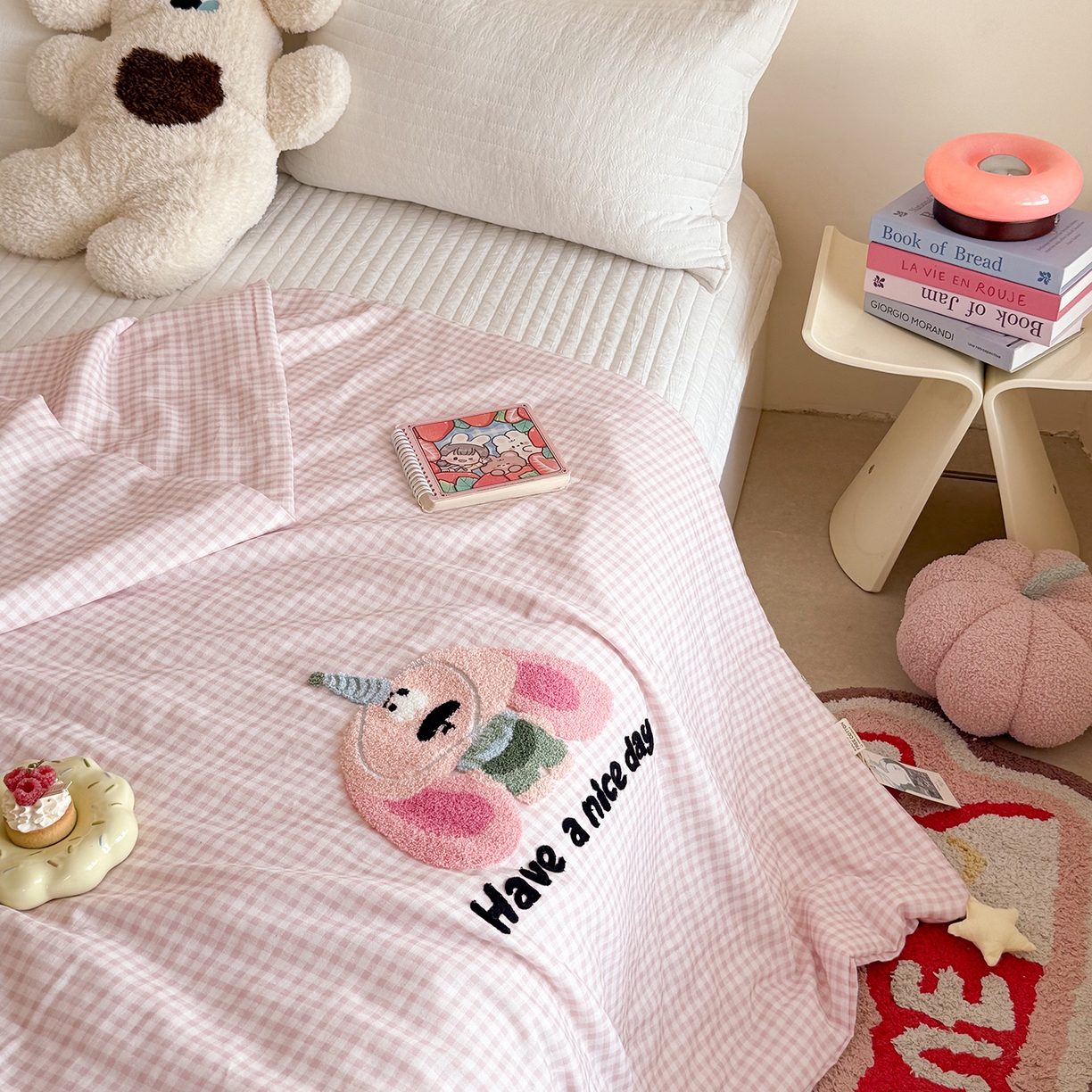 91家纺网 家纺一手货源 找家纺 （总）有货 2026新款全棉双层纱毛巾绣夏被春秋被被子被芯-森林萌宠