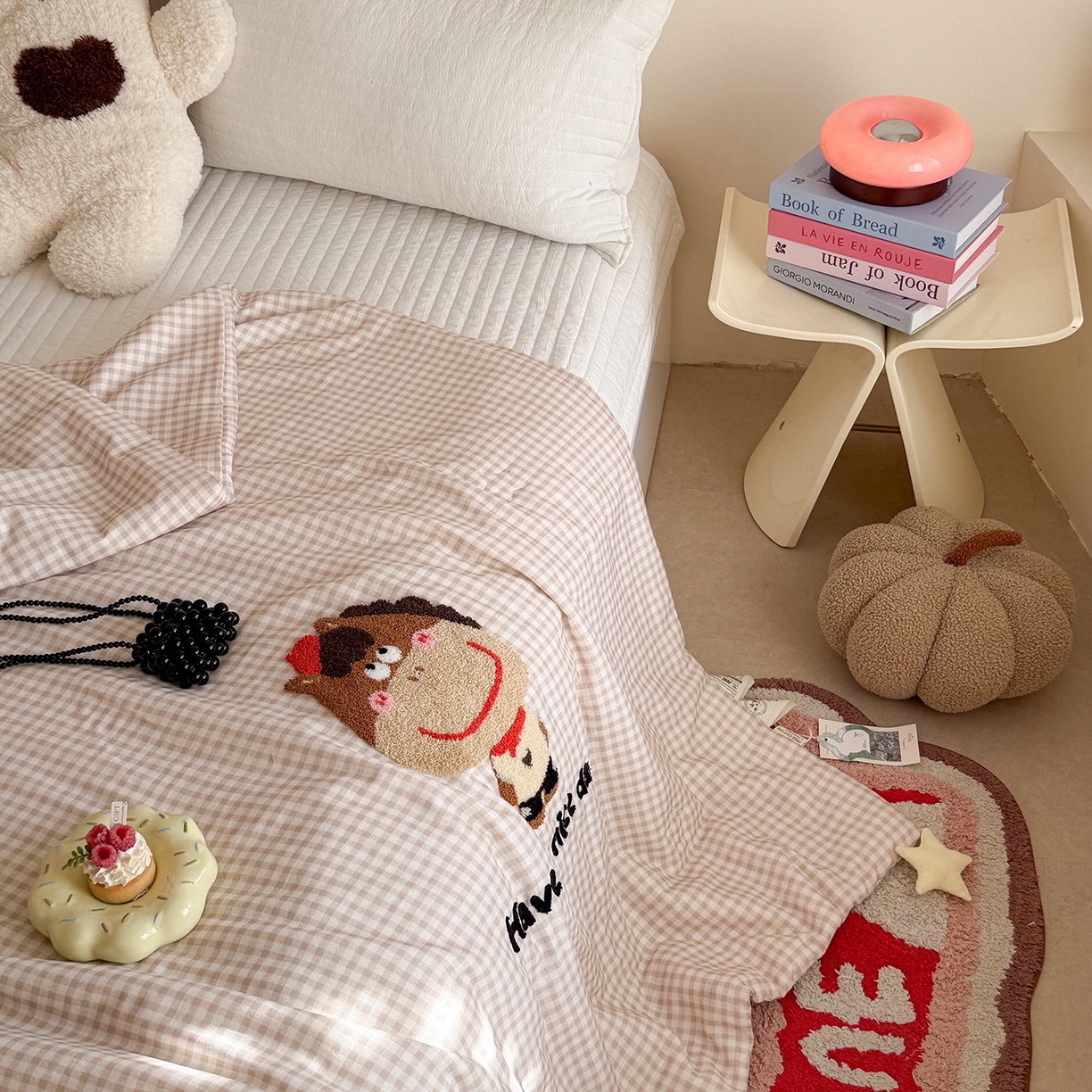 91家纺网 家纺一手货源 找家纺 有货 2026新款全棉双层纱毛巾绣夏被春秋被被子被芯-森林萌宠 马小帅