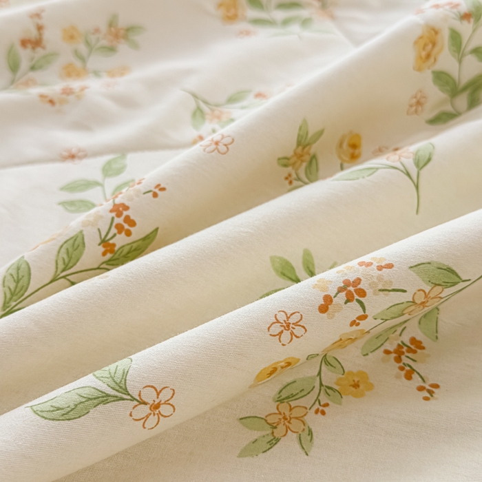 91家纺网 家纺一手货源 找家纺 蓝雀翎 2025新款全棉印花新疆棉花夏被 花样年华