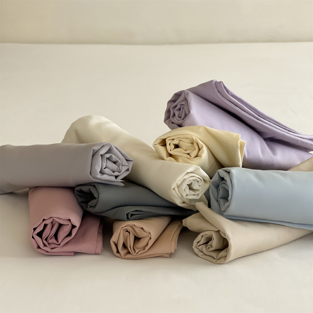 91家纺网 家纺一手货源 找家纺 三味舒屋 2026新款初色系列全棉水洗棉系列单品枕套 枕套组合