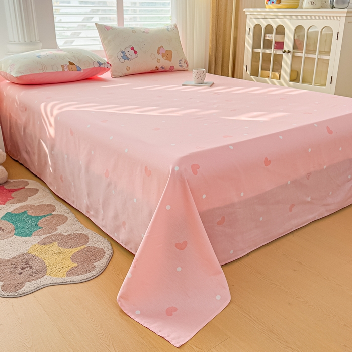 91家纺网 家纺一手货源 找家纺 蓝雀翎 2025新款全棉印花新疆棉花夏被 凯蒂宝贝