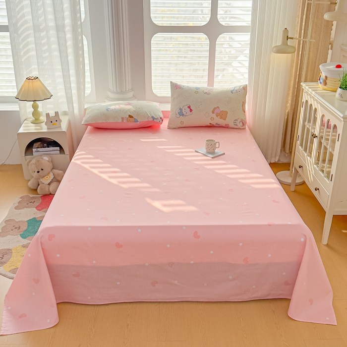 91家纺网 家纺一手货源 找家纺 蓝雀翎 2025新款全棉印花新疆棉花夏被 凯蒂宝贝