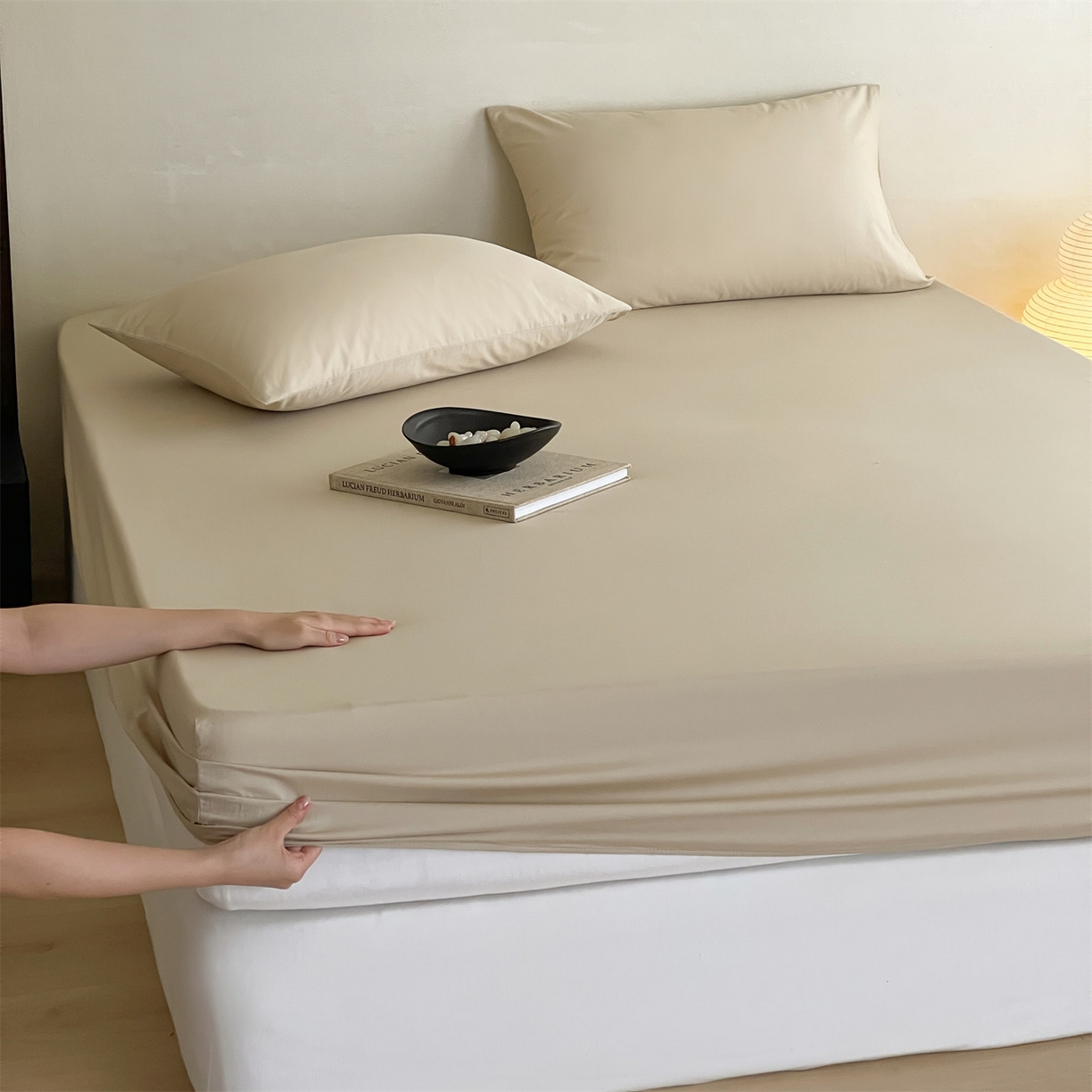 91家纺网 家纺一手货源 找家纺 （总）三味舒屋 2026新款初色系列全棉水洗棉系列单品床笠（平台券后单品利润不低于45元/套件利润不低于120元 谢谢配合）