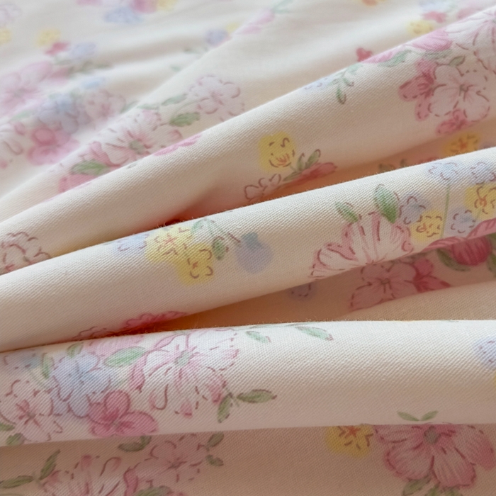 91家纺网 家纺一手货源 找家纺 蓝雀翎 2025新款全棉印花新疆棉花夏被 洛琳-粉