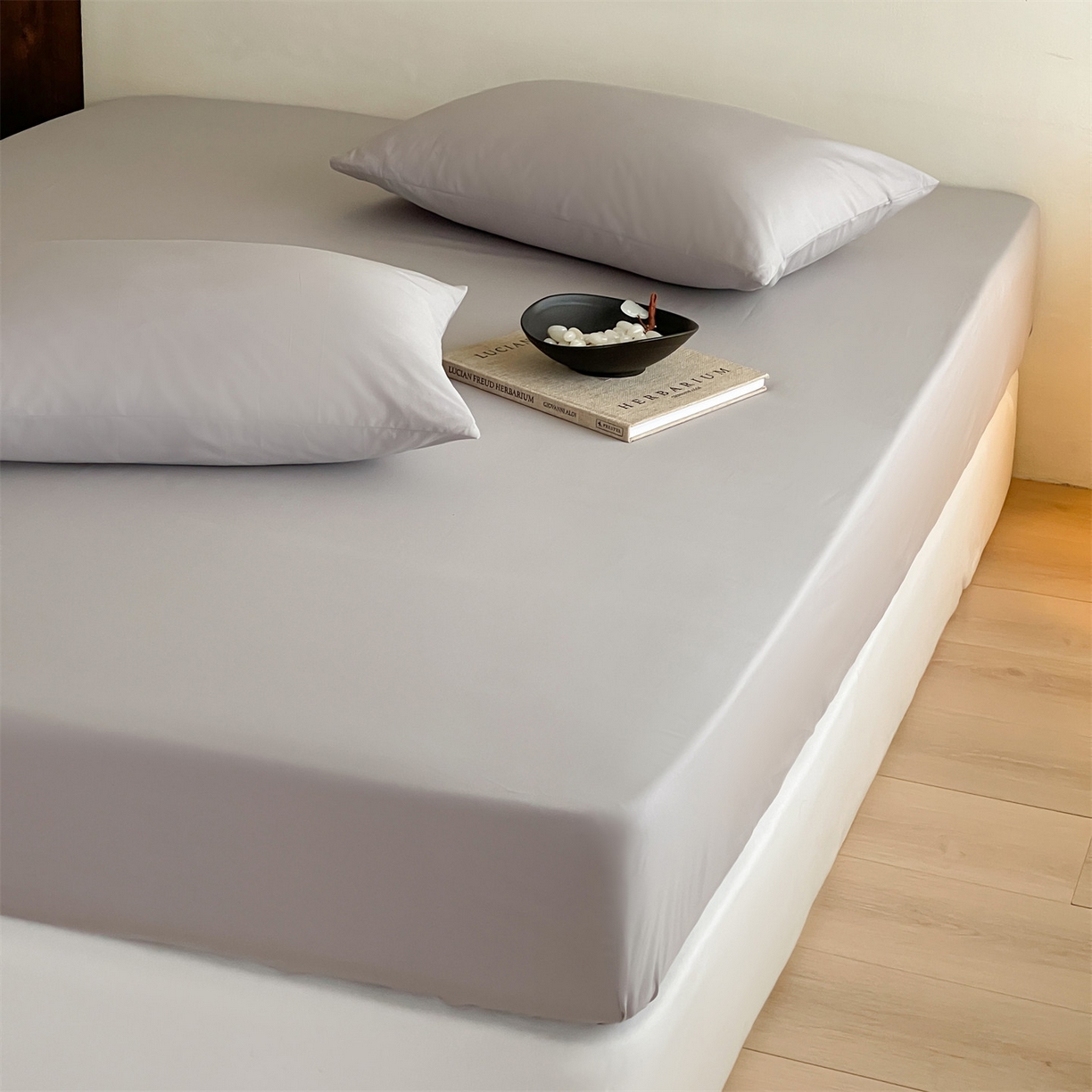 91家纺网 家纺一手货源 找家纺 三味舒屋 2026新款初色系列全棉水洗棉系列单品床笠（平台券后单品利润不低于45元/套件利润不低于120元 谢谢配合） 琥珀银