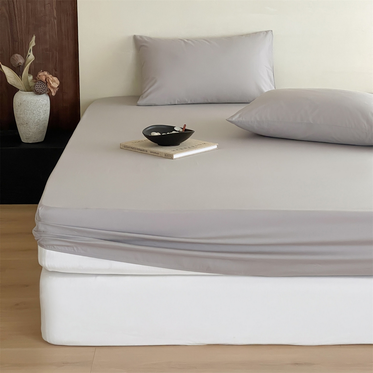 91家纺网 家纺一手货源 找家纺 三味舒屋 2026新款初色系列全棉水洗棉系列单品床笠（平台券后单品利润不低于45元/套件利润不低于120元 谢谢配合） 琥珀银