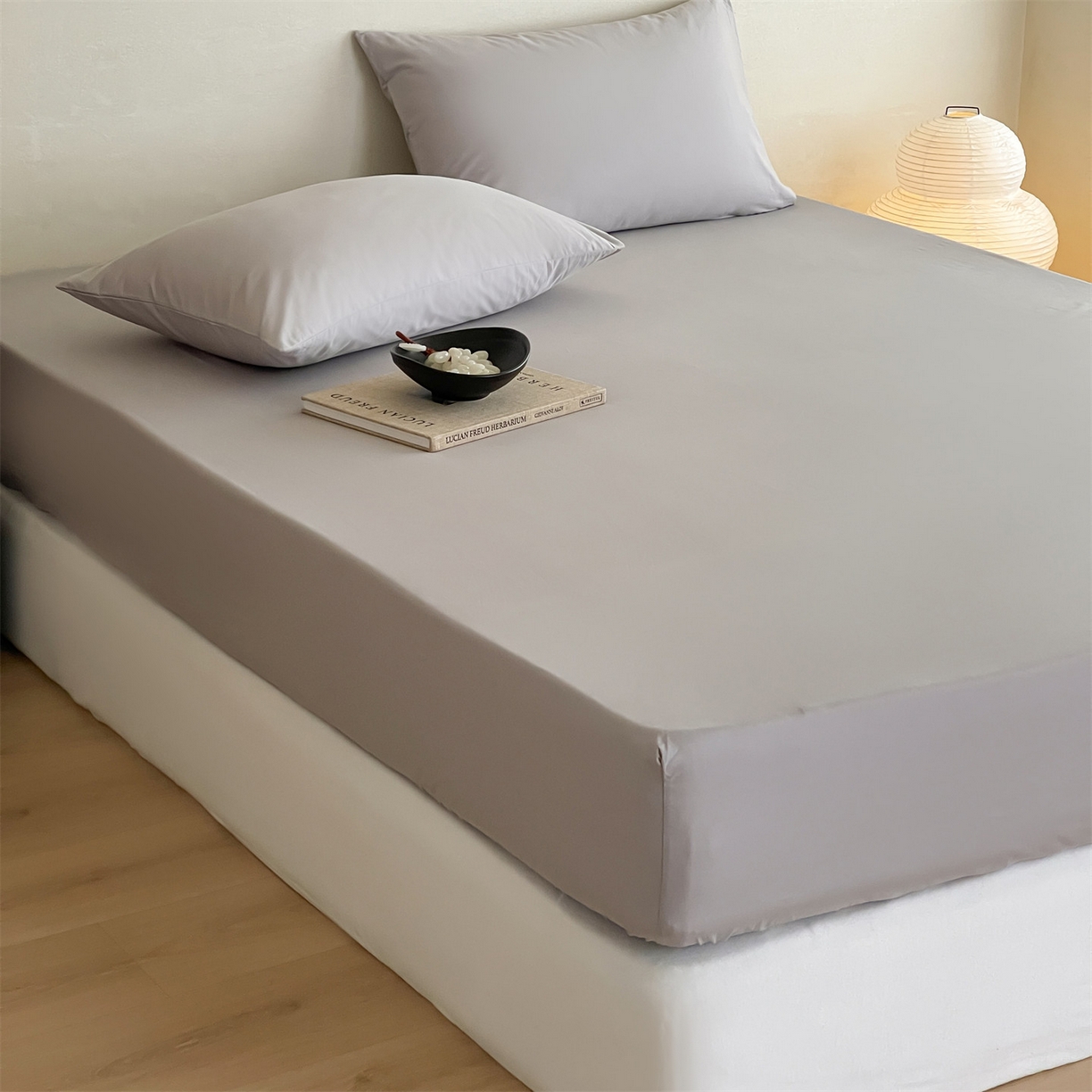 91家纺网 家纺一手货源 找家纺 三味舒屋 2026新款初色系列全棉水洗棉系列单品床笠（平台券后单品利润不低于45元/套件利润不低于120元 谢谢配合） 琥珀银