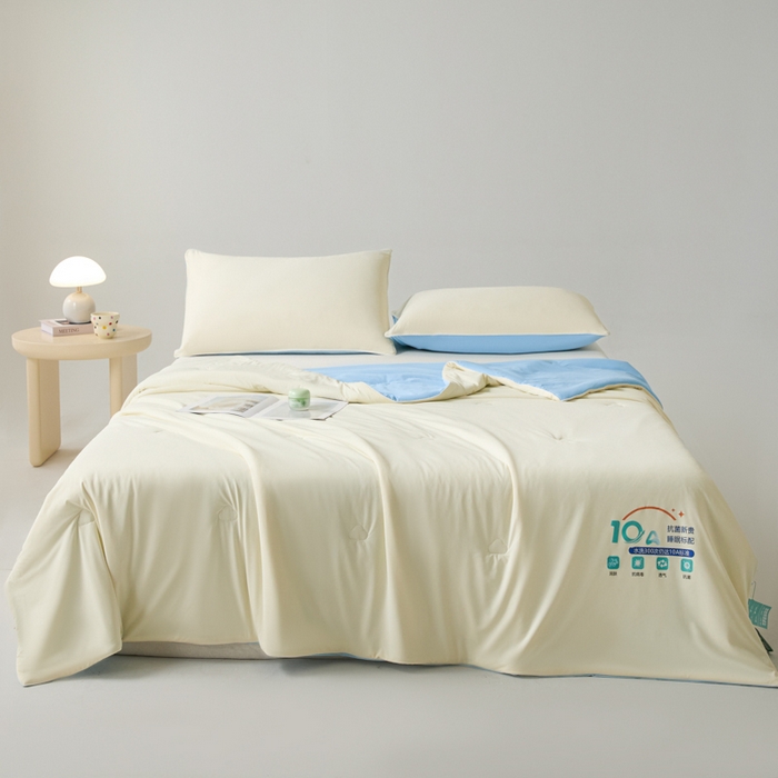 91家纺网 家纺一手货源 找家纺 宝士康家纺 2026春夏新款10A抗菌凉感丝夏被夏凉被空调被 米兰兰