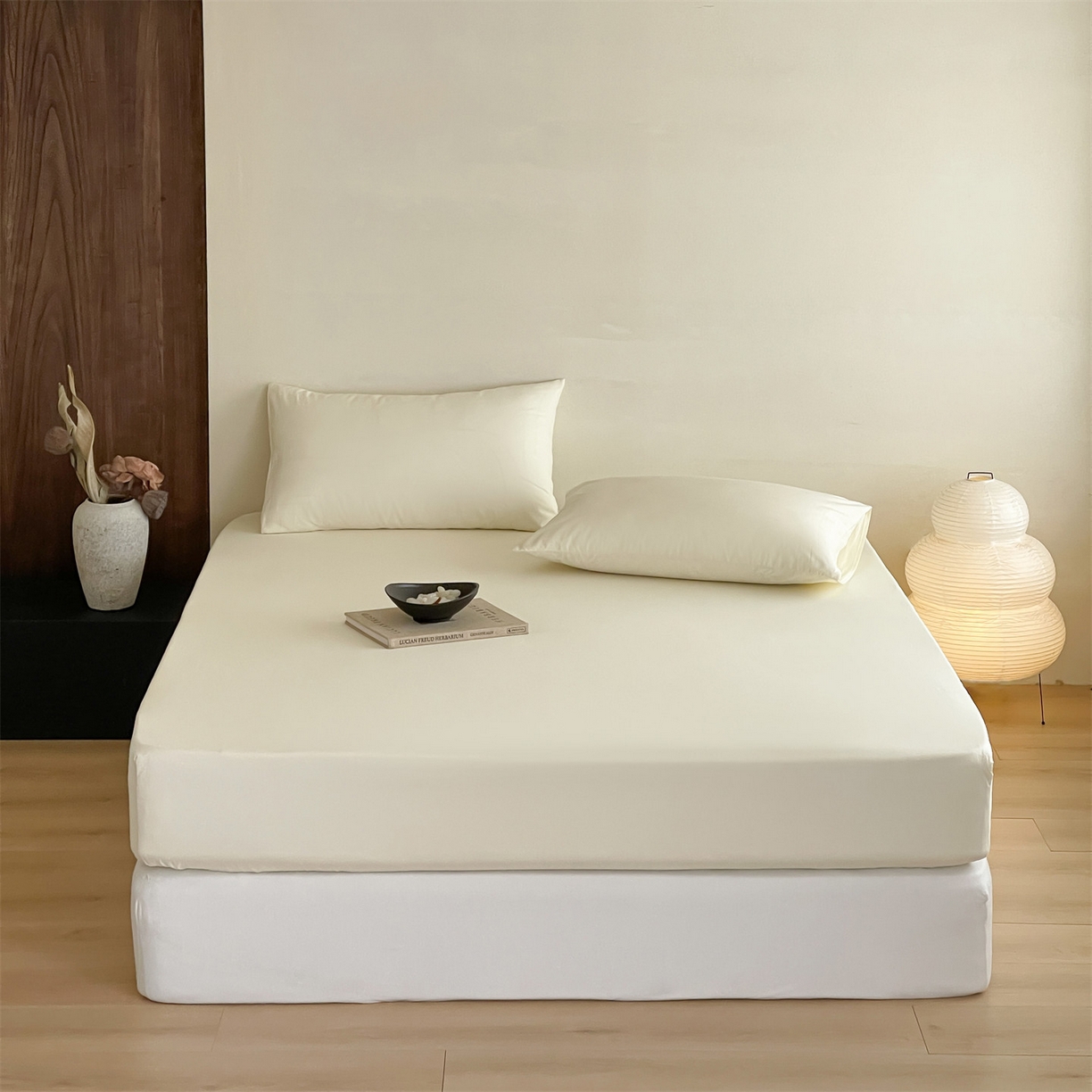 三味舒屋 2026新款初色系列全棉水洗棉系列单品床笠（平台券后单品利润不低于45元/套件利润不低于120元 谢谢配合） 奶昔白