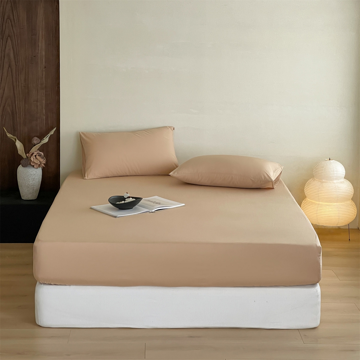 三味舒屋 2026新款初色系列全棉水洗棉系列单品床笠（平台券后单品利润不低于45元/套件利润不低于120元 谢谢配合） 浅驼