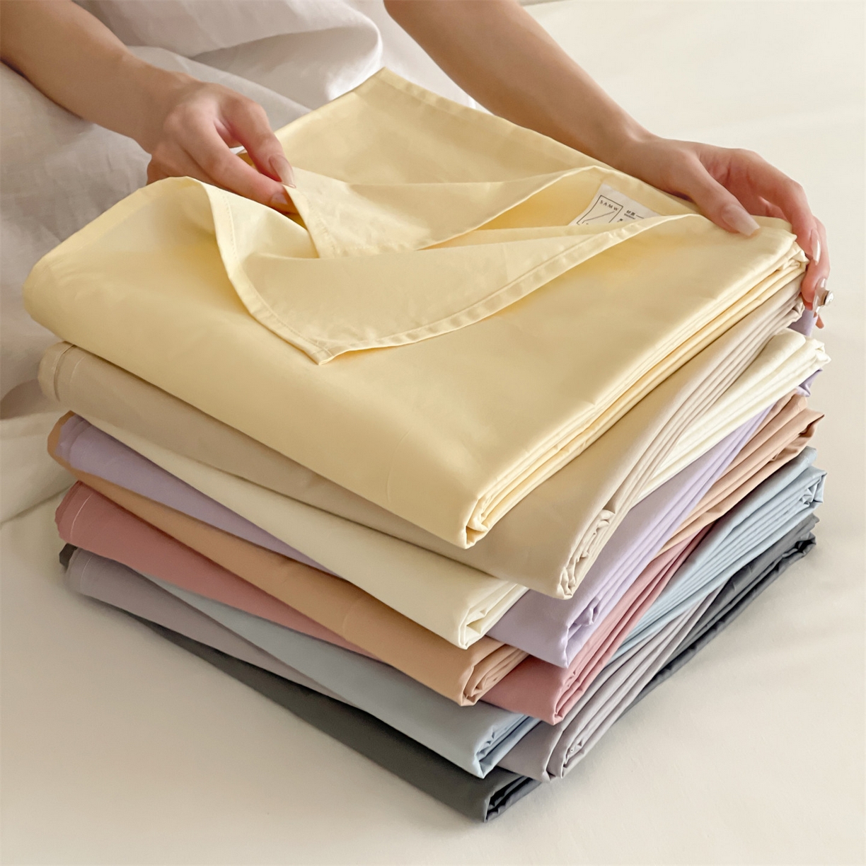 91家纺网 家纺一手货源 找家纺 （总）三味舒屋 2026新款初色系列全棉水洗棉系列单品床单（平台券后单品利润不低于45元/套件利润不低于120元 谢谢配合）