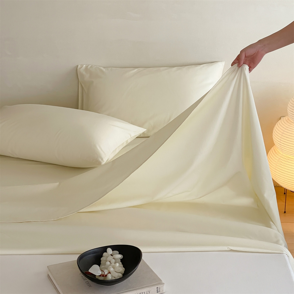 91家纺网 家纺一手货源 找家纺 三味舒屋 2026新款初色系列全棉水洗棉系列单品床单（平台券后单品利润不低于45元/套件利润不低于120元 谢谢配合） 奶昔白