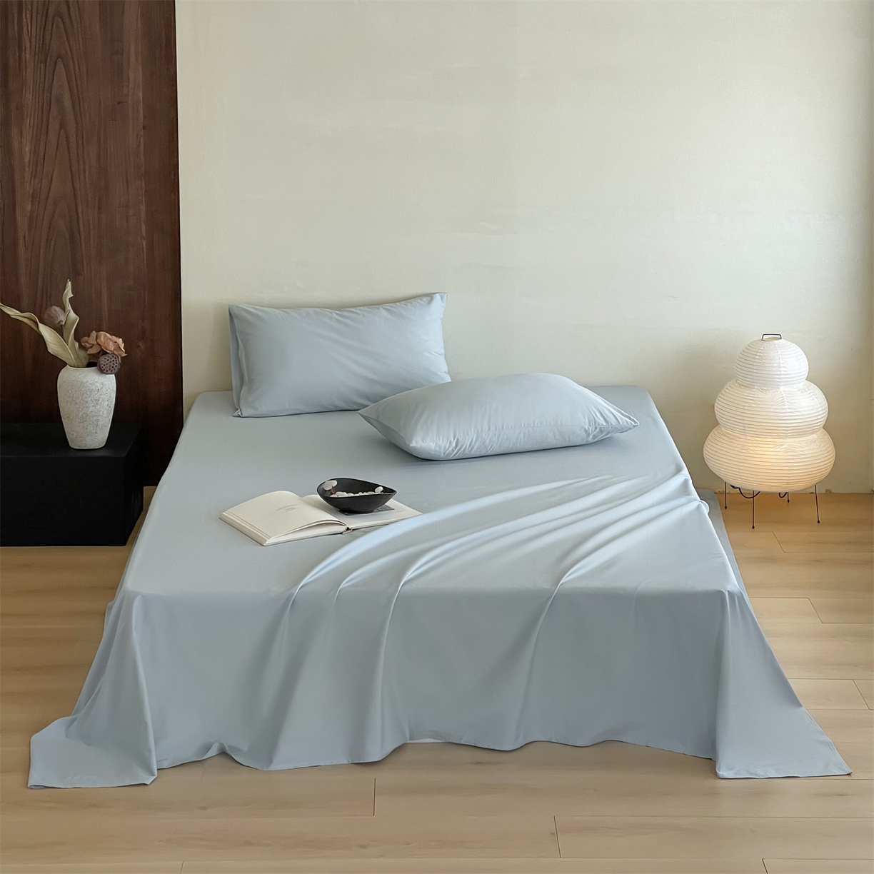 三味舒屋 2026新款初色系列全棉水洗棉系列单品床单（平台券后单品利润不低于45元/套件利润不低于120元 谢谢配合） 冰水兰