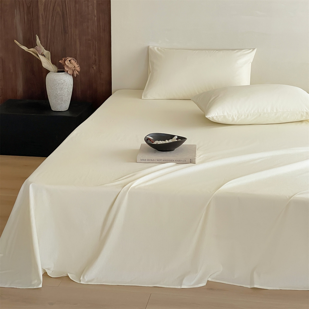 91家纺网 家纺一手货源 找家纺 三味舒屋 2026新款初色系列全棉水洗棉系列单品床单（平台券后单品利润不低于45元/套件利润不低于120元 谢谢配合） 奶昔白