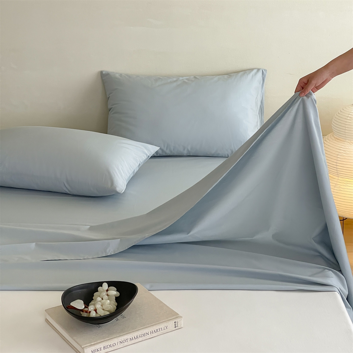 91家纺网 家纺一手货源 找家纺 三味舒屋 2026新款初色系列全棉水洗棉系列单品床单（平台券后单品利润不低于45元/套件利润不低于120元 谢谢配合） 冰水兰