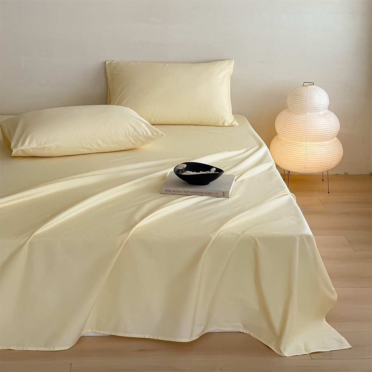 91家纺网 家纺一手货源 找家纺 三味舒屋 2026新款初色系列全棉水洗棉系列单品床单（平台券后单品利润不低于45元/套件利润不低于120元 谢谢配合） 米黄