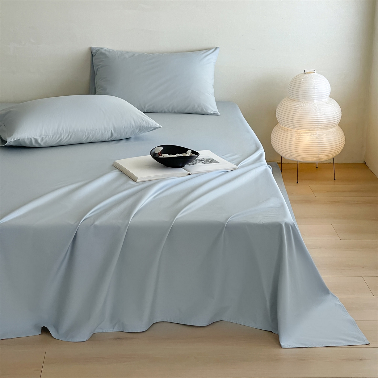 91家纺网 家纺一手货源 找家纺 三味舒屋 2026新款初色系列全棉水洗棉系列单品床单（平台券后单品利润不低于45元/套件利润不低于120元 谢谢配合） 冰水兰