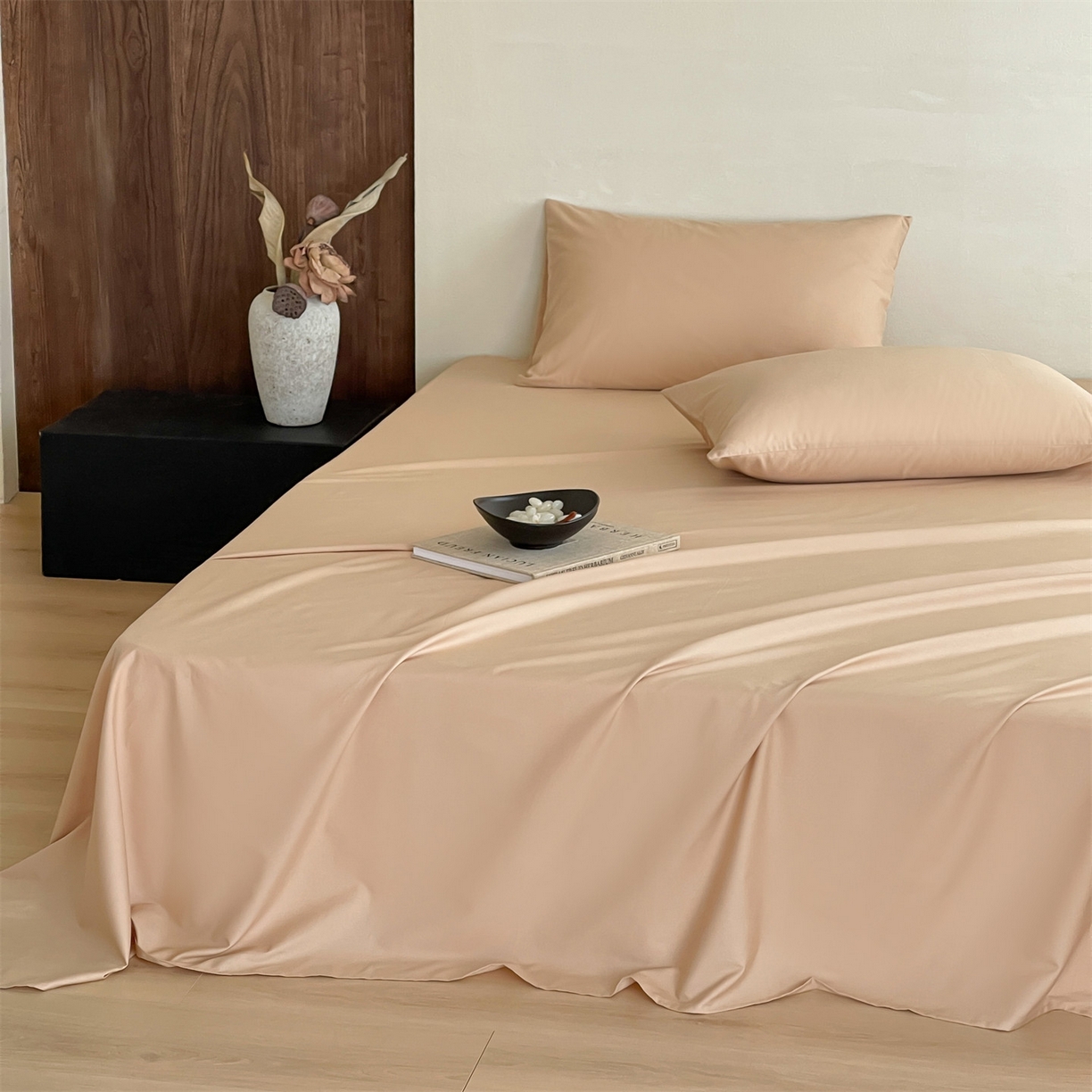 91家纺网 家纺一手货源 找家纺 三味舒屋 2026新款初色系列全棉水洗棉系列单品床单（平台券后单品利润不低于45元/套件利润不低于120元 谢谢配合） 浅驼