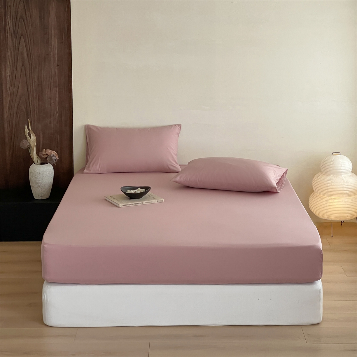 三味舒屋 2026新款初色系列全棉水洗棉系列单品床笠（平台券后单品利润不低于45元/套件利润不低于120元 谢谢配合） 蔷薇粉