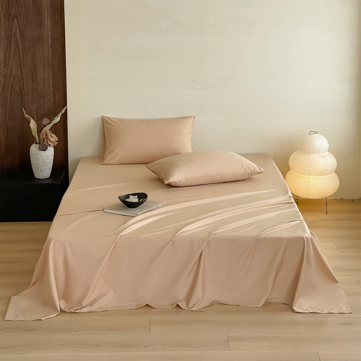 三味舒屋 2026新款初色系列全棉水洗棉系列单品床单（平台券后单品利润不低于45元/套件利润不低于120元 谢谢配合） 浅驼
