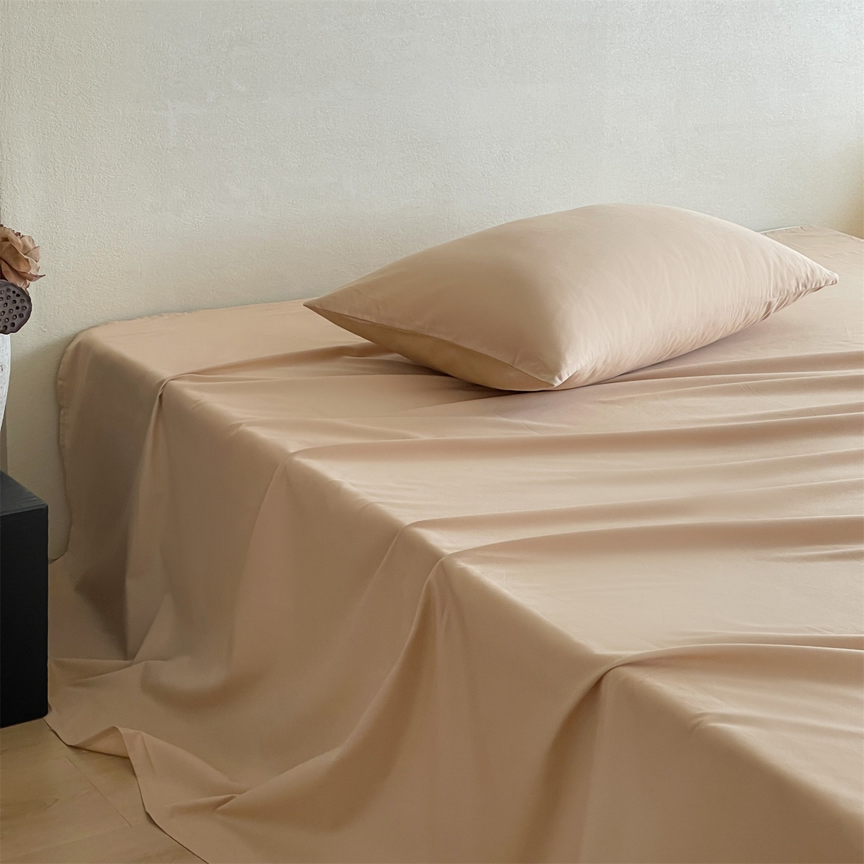 91家纺网 家纺一手货源 找家纺 三味舒屋 2026新款初色系列全棉水洗棉系列单品床单（平台券后单品利润不低于45元/套件利润不低于120元 谢谢配合） 浅驼