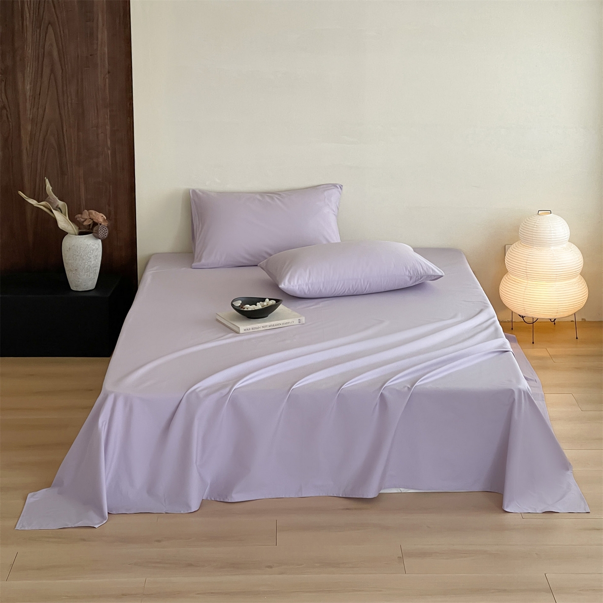 三味舒屋 2026新款初色系列全棉水洗棉系列单品床单（平台券后单品利润不低于45元/套件利润不低于120元 谢谢配合） 优雅紫