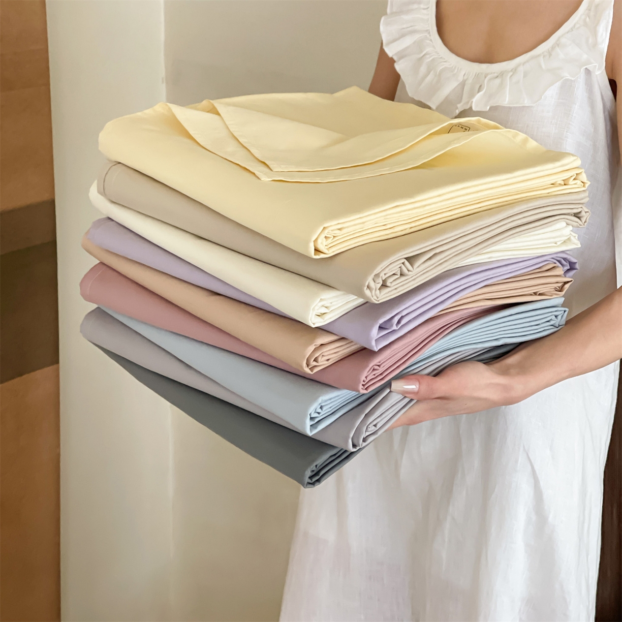 91家纺网 家纺一手货源 找家纺 三味舒屋 2026新款初色系列全棉水洗棉系列单品床单（平台券后单品利润不低于45元/套件利润不低于120元 谢谢配合） 组合图