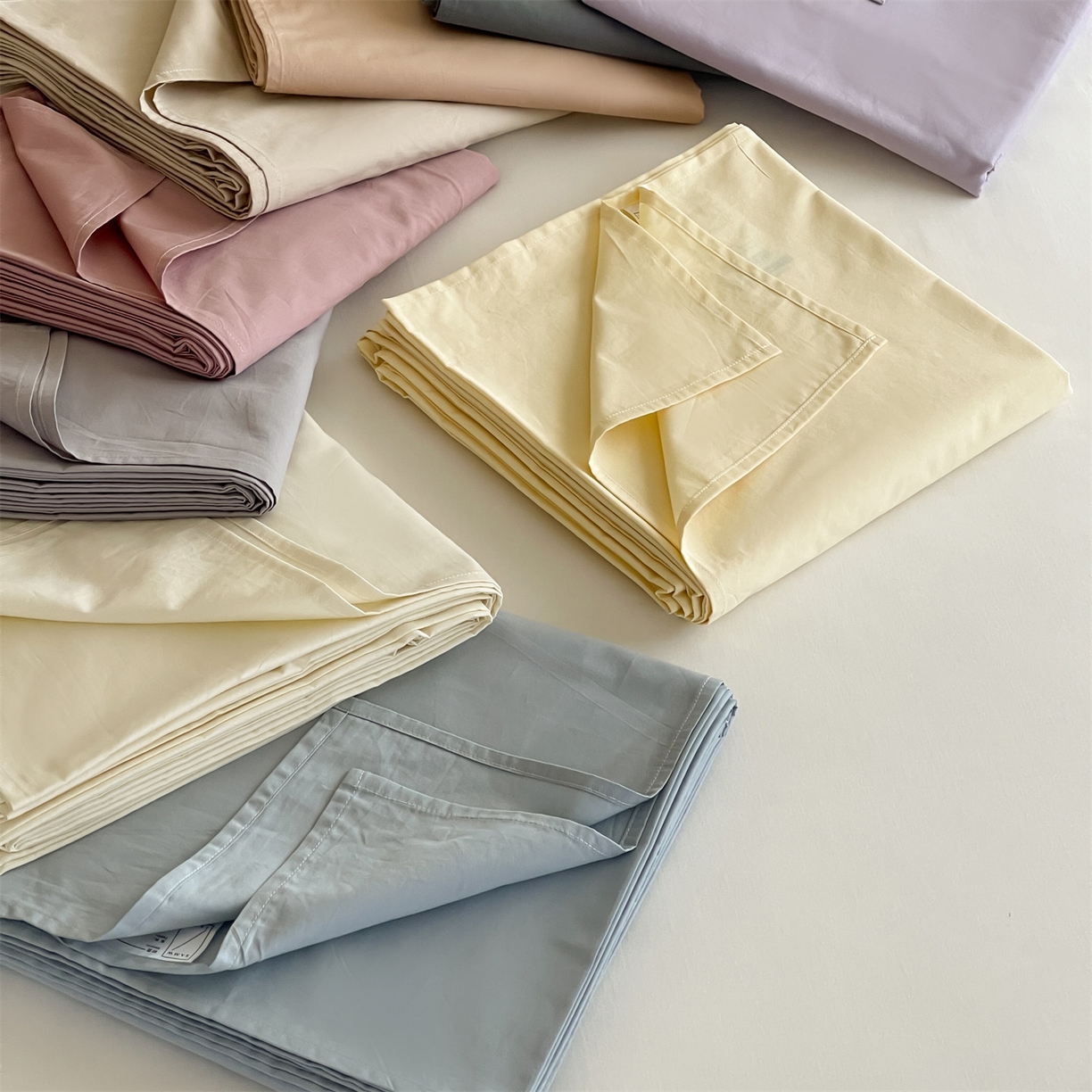 91家纺网 家纺一手货源 找家纺 三味舒屋 2026新款初色系列全棉水洗棉系列单品床单（平台券后单品利润不低于45元/套件利润不低于120元 谢谢配合） 组合图