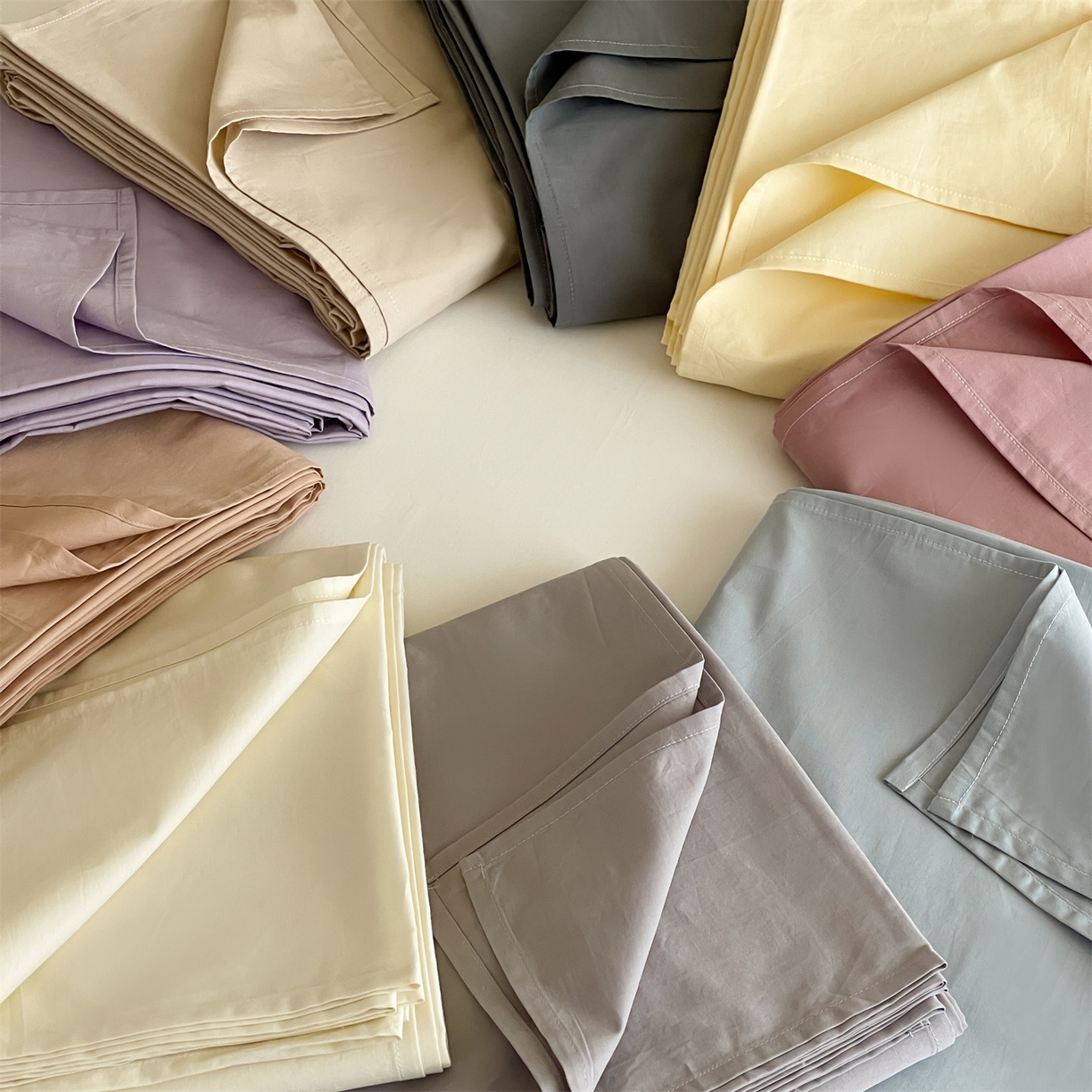 91家纺网 家纺一手货源 找家纺 三味舒屋 2026新款初色系列全棉水洗棉系列单品床单（平台券后单品利润不低于45元/套件利润不低于120元 谢谢配合） 组合图