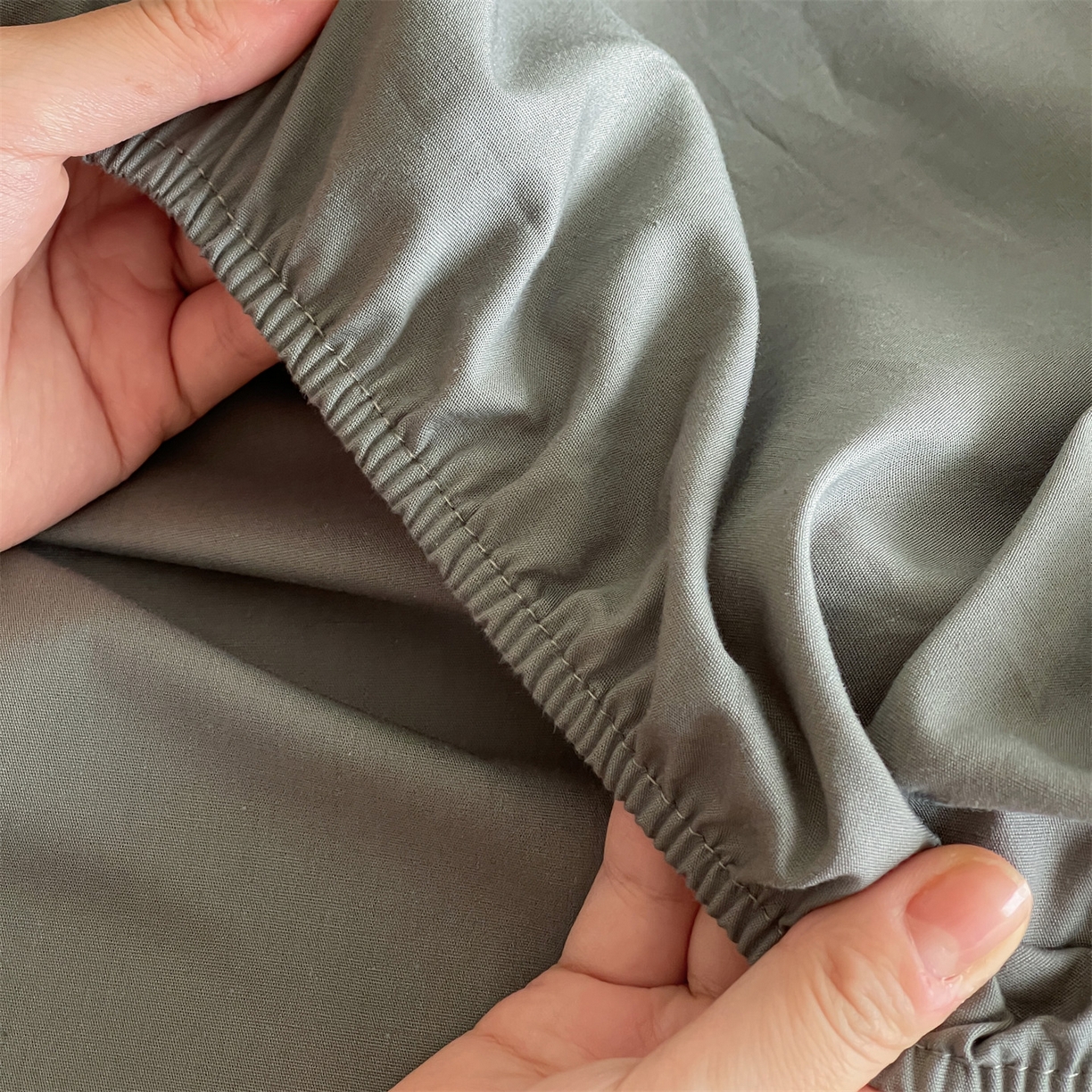 91家纺网 家纺一手货源 找家纺 三味舒屋 2026新款初色系列全棉水洗棉系列单品床笠（平台券后单品利润不低于45元/套件利润不低于120元 谢谢配合） 石墨灰