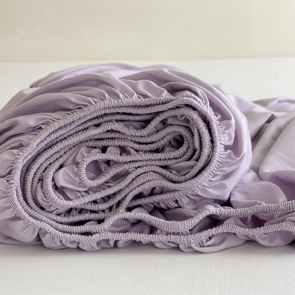 91家纺网 家纺一手货源 找家纺 三味舒屋 2026新款初色系列全棉水洗棉系列单品床笠（平台券后单品利润不低于45元/套件利润不低于120元 谢谢配合） 优雅紫