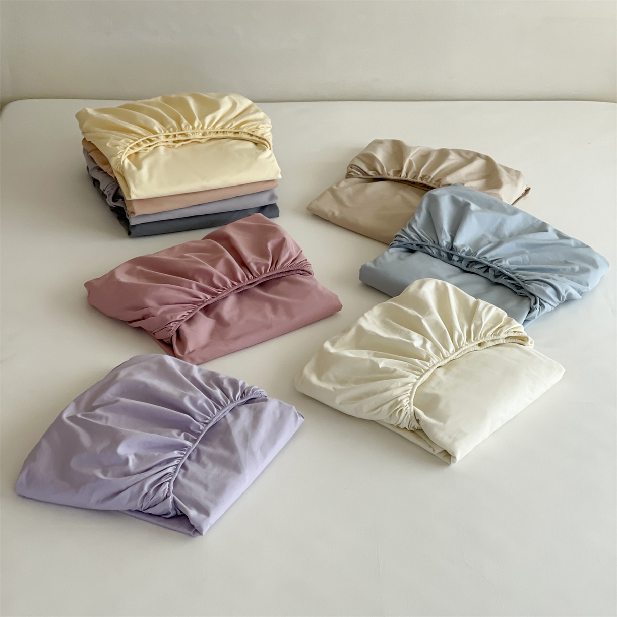 91家纺网 家纺一手货源 找家纺 三味舒屋 2026新款初色系列全棉水洗棉系列单品床笠（平台券后单品利润不低于45元/套件利润不低于120元 谢谢配合） 组合图