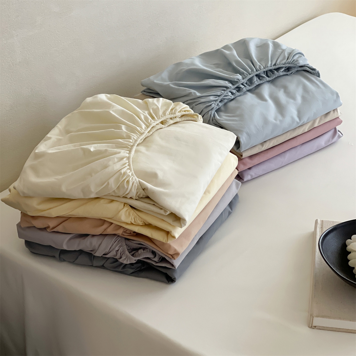 91家纺网 家纺一手货源 找家纺 三味舒屋 2026新款初色系列全棉水洗棉系列单品床笠（平台券后单品利润不低于45元/套件利润不低于120元 谢谢配合） 组合图