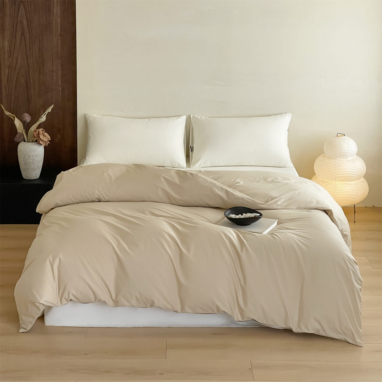 三味舒屋 2026新款初色系列全棉水洗棉系列单品被套（平台券后单品利润不低于45元/套件利润不低于120元 谢谢配合） 白卡其
