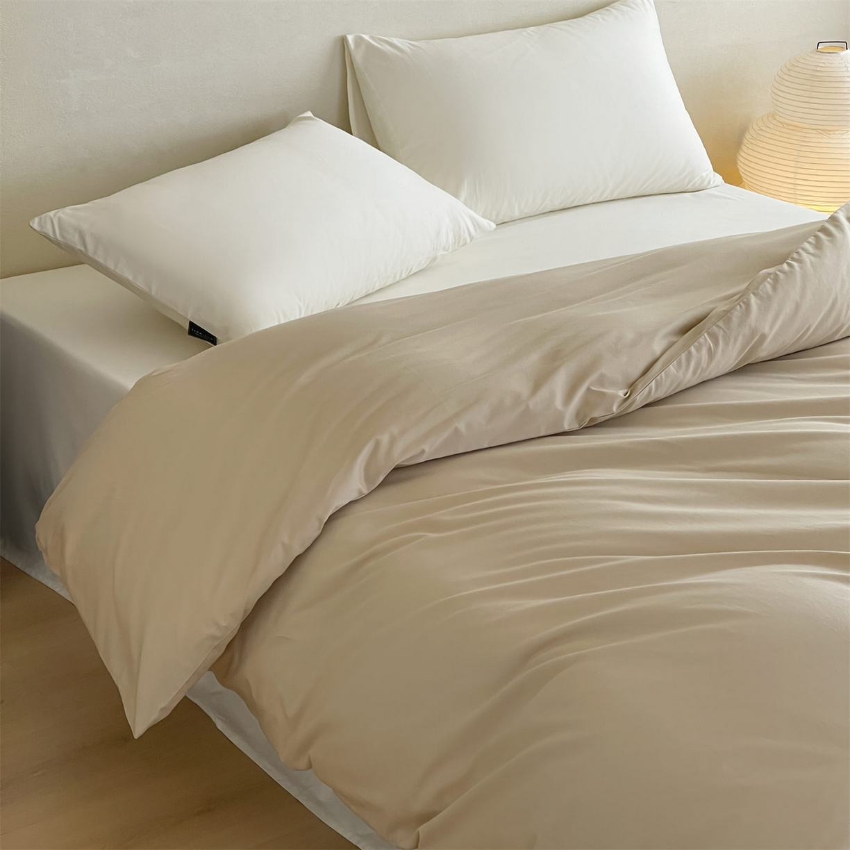 91家纺网 家纺一手货源 找家纺 三味舒屋 2026新款初色系列全棉水洗棉系列单品被套（平台券后单品利润不低于45元/套件利润不低于120元 谢谢配合） 白卡其