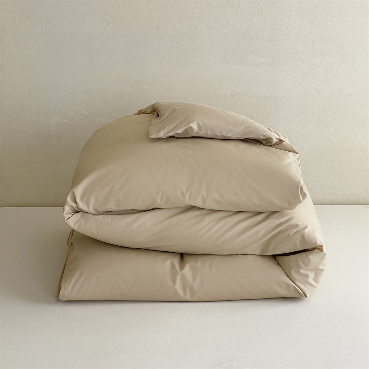 91家纺网 家纺一手货源 找家纺 三味舒屋 2026新款初色系列全棉水洗棉系列单品被套（平台券后单品利润不低于45元/套件利润不低于120元 谢谢配合） 白卡其