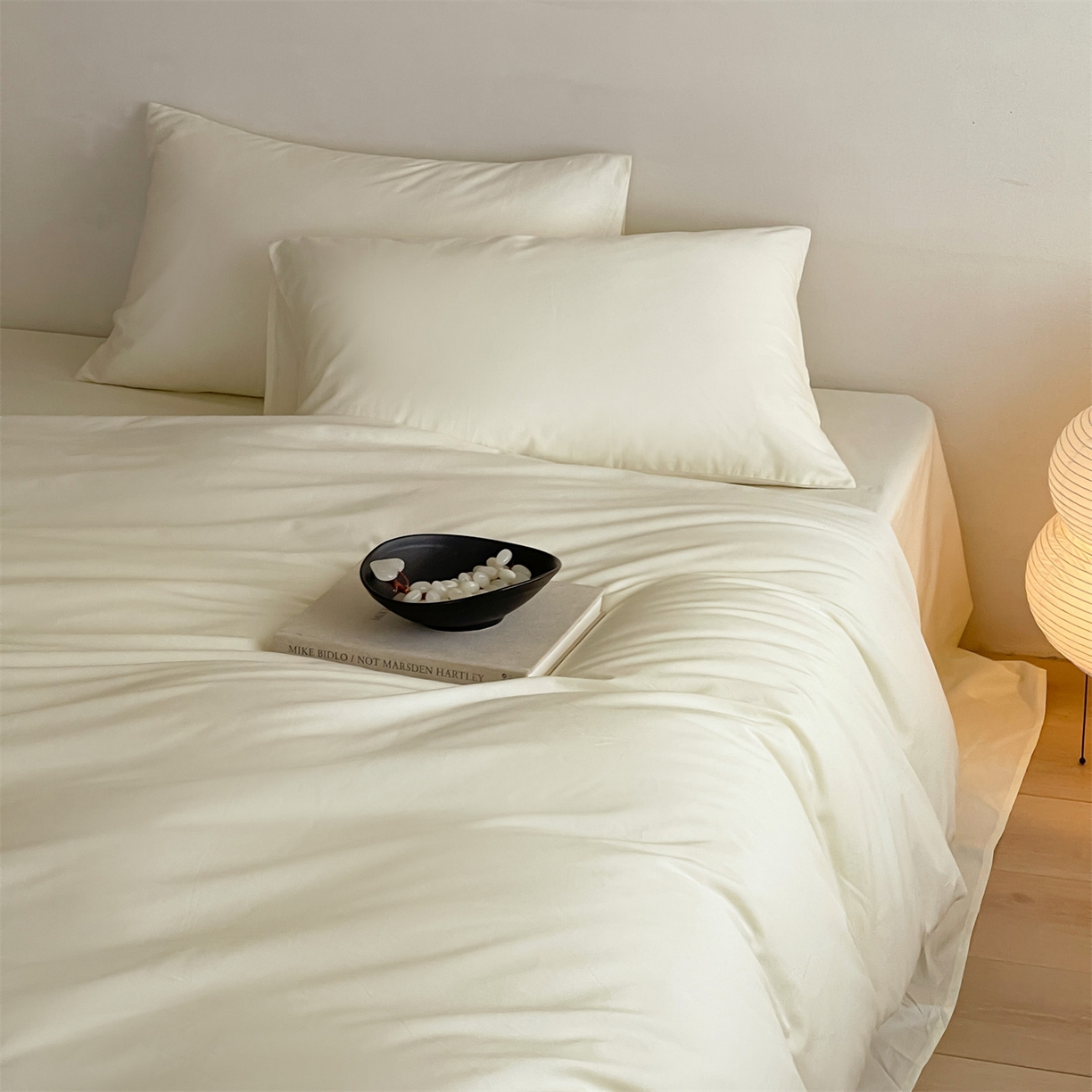 91家纺网 家纺一手货源 找家纺 三味舒屋 2026新款初色系列全棉水洗棉系列四件套（平台券后单品利润不低于45元/套件利润不低于120元 谢谢配合) 奶昔白