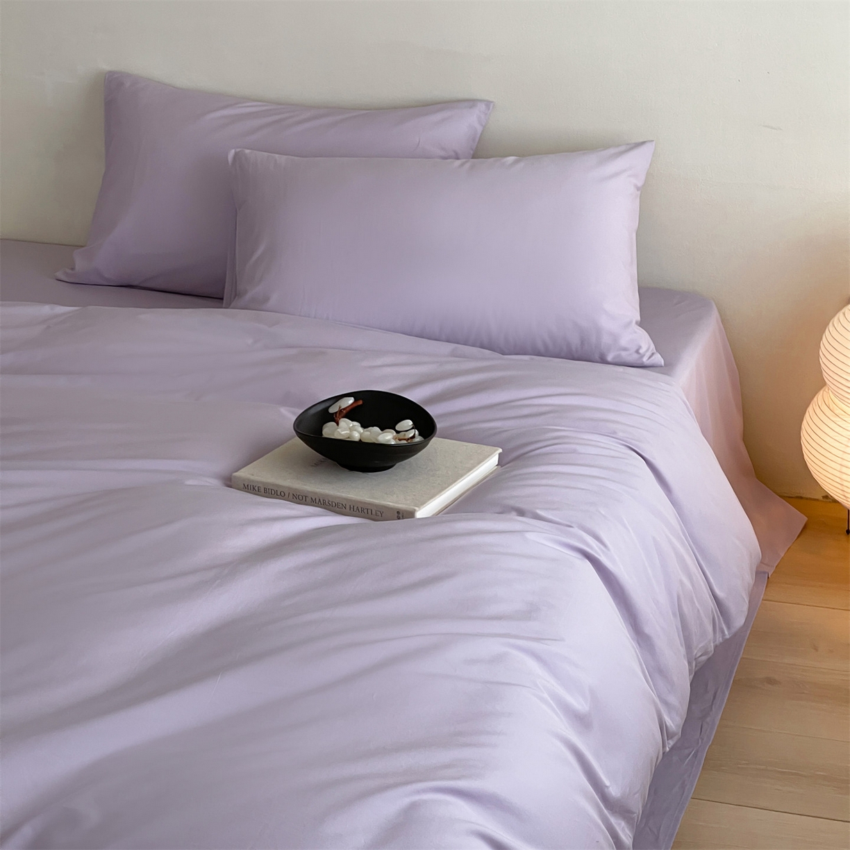 91家纺网 家纺一手货源 找家纺 三味舒屋 2026新款初色系列全棉水洗棉系列四件套（平台券后单品利润不低于45元/套件利润不低于120元 谢谢配合) 优雅紫