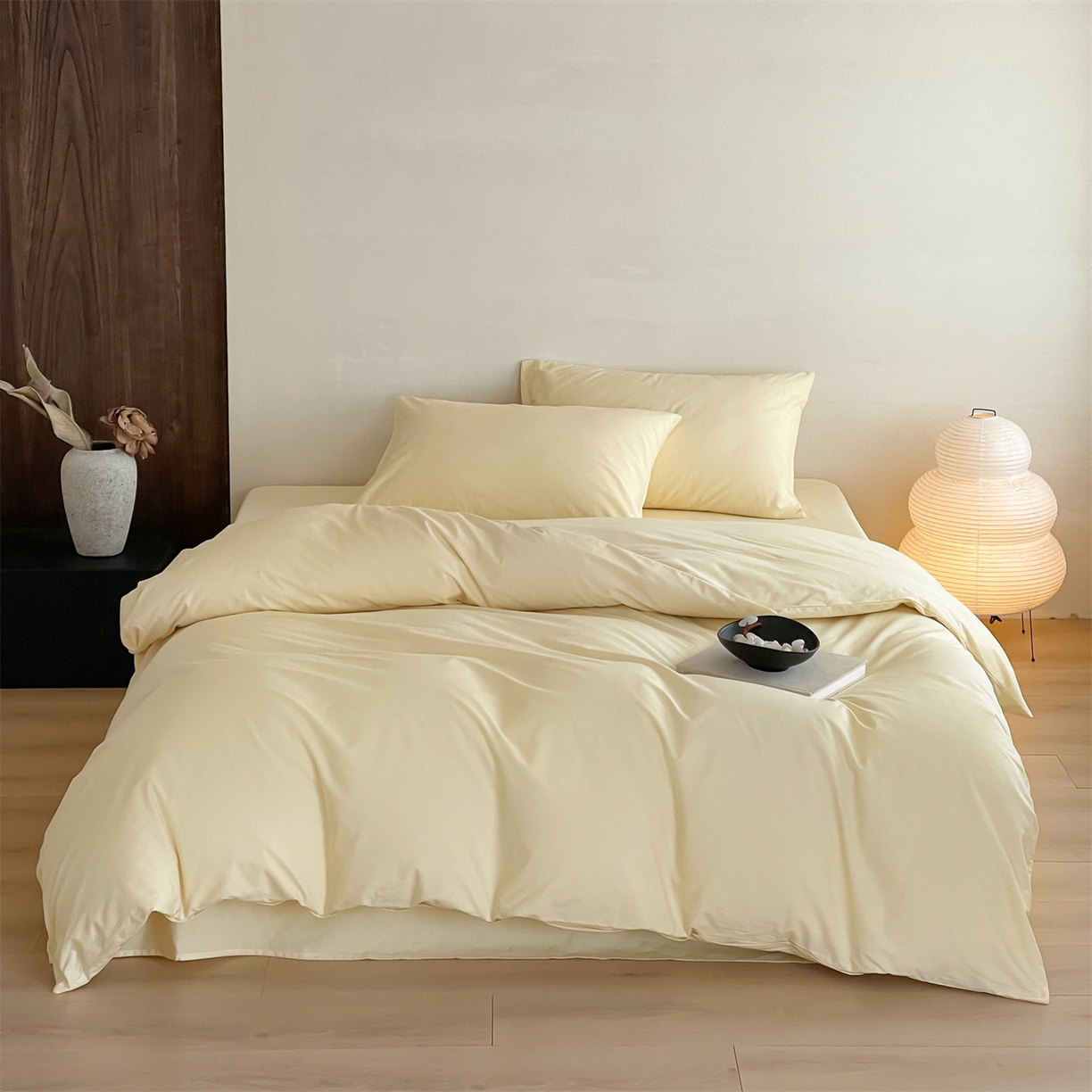 三味舒屋 2026新款初色系列全棉水洗棉系列四件套（平台券后单品利润不低于45元/套件利润不低于120元 谢谢配合) 米黄
