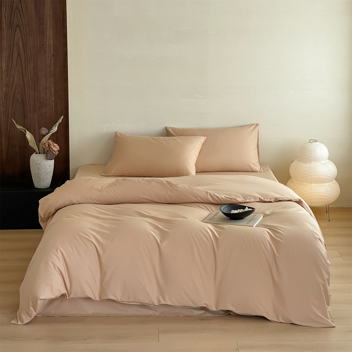 三味舒屋 2026新款初色系列全棉水洗棉系列四件套（平台券后单品利润不低于45元/套件利润不低于120元 谢谢配合) 浅驼