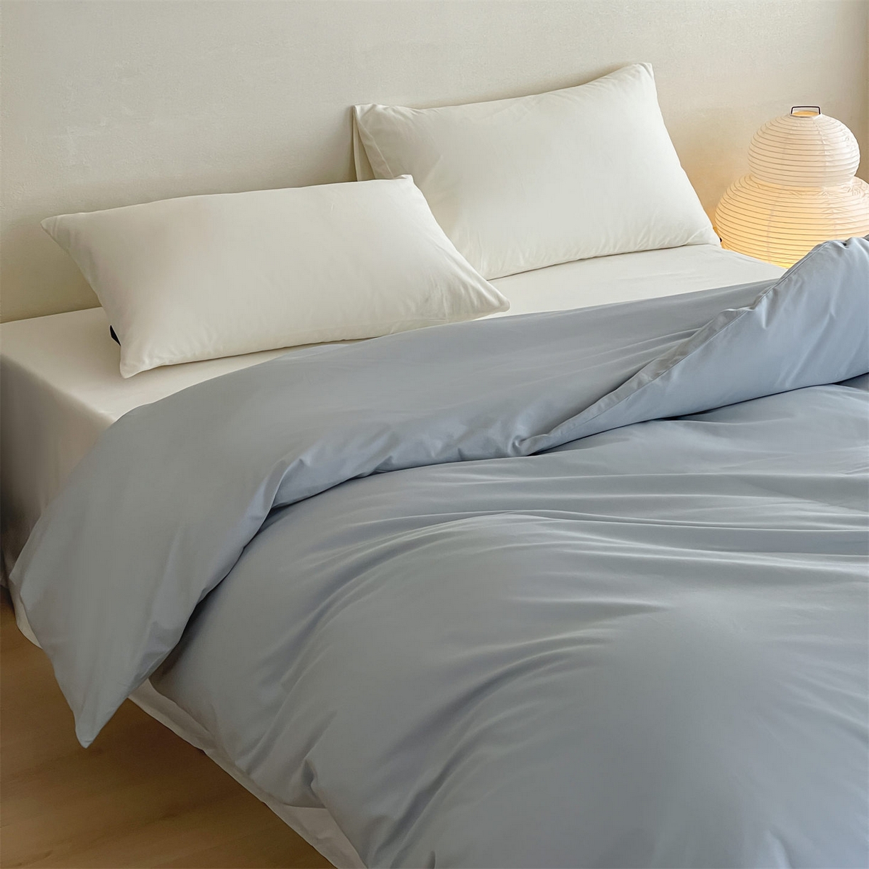 91家纺网 家纺一手货源 找家纺 三味舒屋 2026新款初色系列全棉水洗棉系列单品被套（平台券后单品利润不低于45元/套件利润不低于120元 谢谢配合） 冰水兰