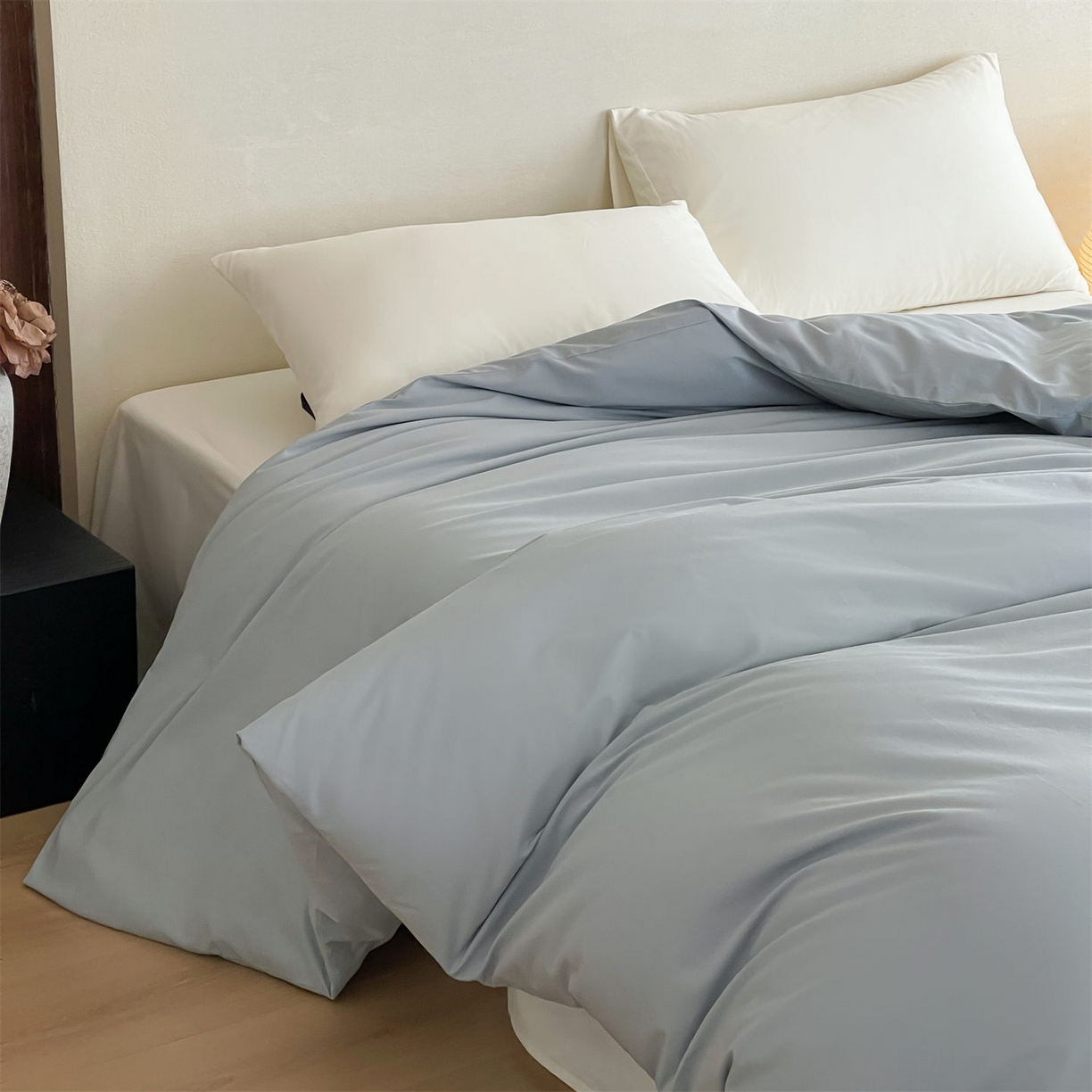 91家纺网 家纺一手货源 找家纺 三味舒屋 2026新款初色系列全棉水洗棉系列单品被套（平台券后单品利润不低于45元/套件利润不低于120元 谢谢配合） 冰水兰