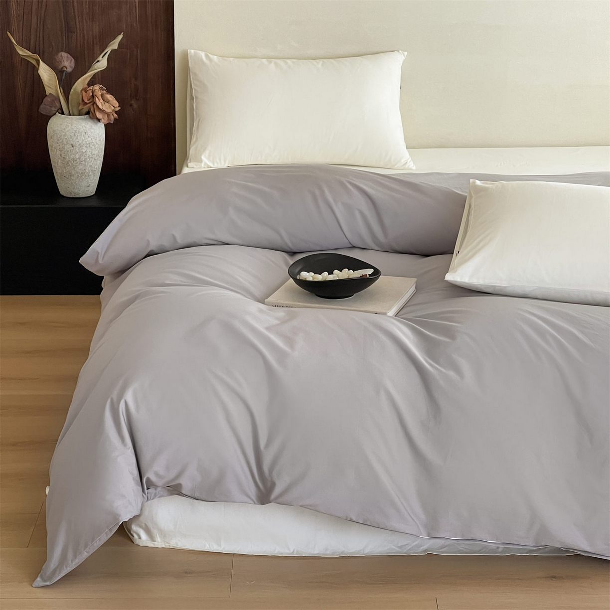 91家纺网 家纺一手货源 找家纺 三味舒屋 2026新款初色系列全棉水洗棉系列单品被套（平台券后单品利润不低于45元/套件利润不低于120元 谢谢配合） 琥珀银