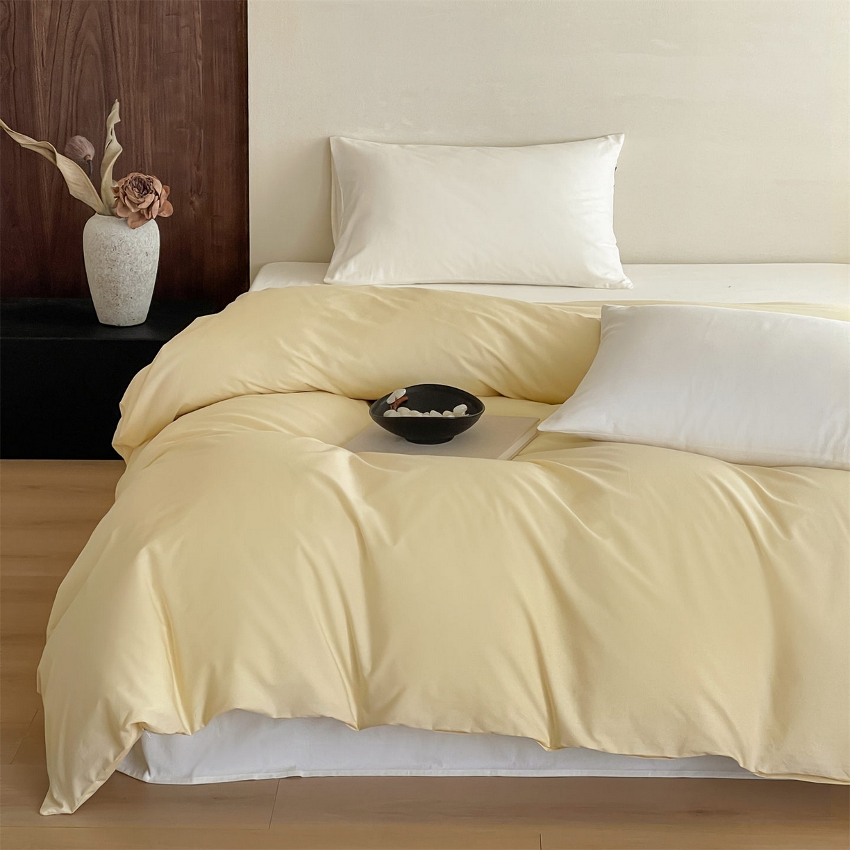 91家纺网 家纺一手货源 找家纺 三味舒屋 2026新款初色系列全棉水洗棉系列单品被套（平台券后单品利润不低于45元/套件利润不低于120元 谢谢配合） 米黄