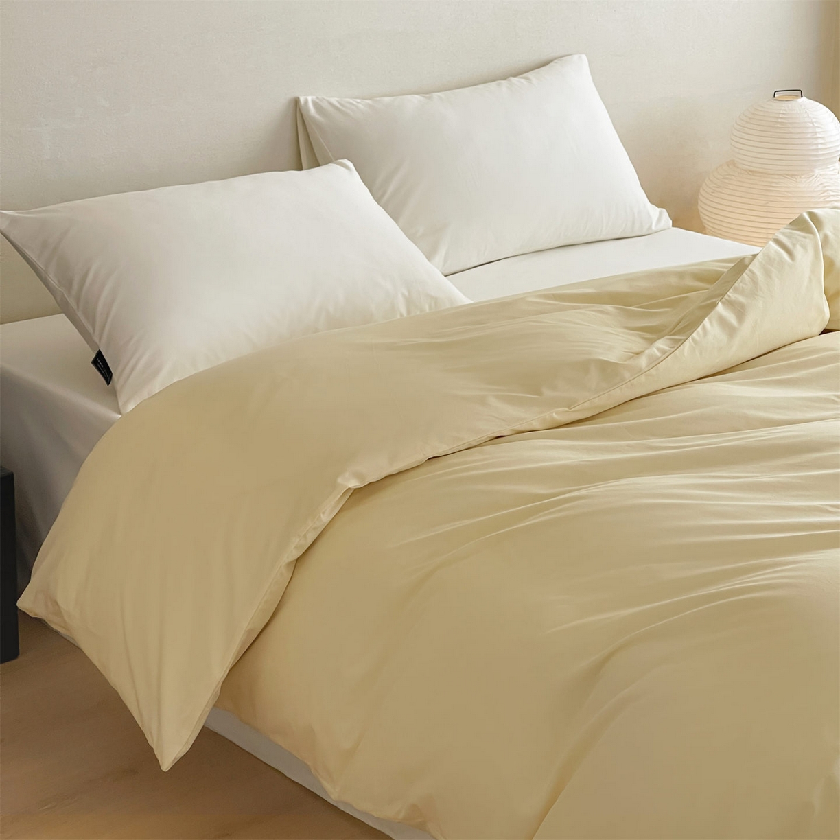 91家纺网 家纺一手货源 找家纺 三味舒屋 2026新款初色系列全棉水洗棉系列单品被套（平台券后单品利润不低于45元/套件利润不低于120元 谢谢配合） 米黄