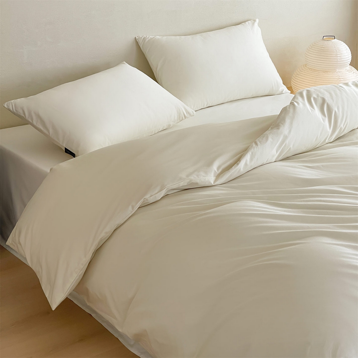 91家纺网 家纺一手货源 找家纺 三味舒屋 2026新款初色系列全棉水洗棉系列单品被套（平台券后单品利润不低于45元/套件利润不低于120元 谢谢配合） 奶昔白