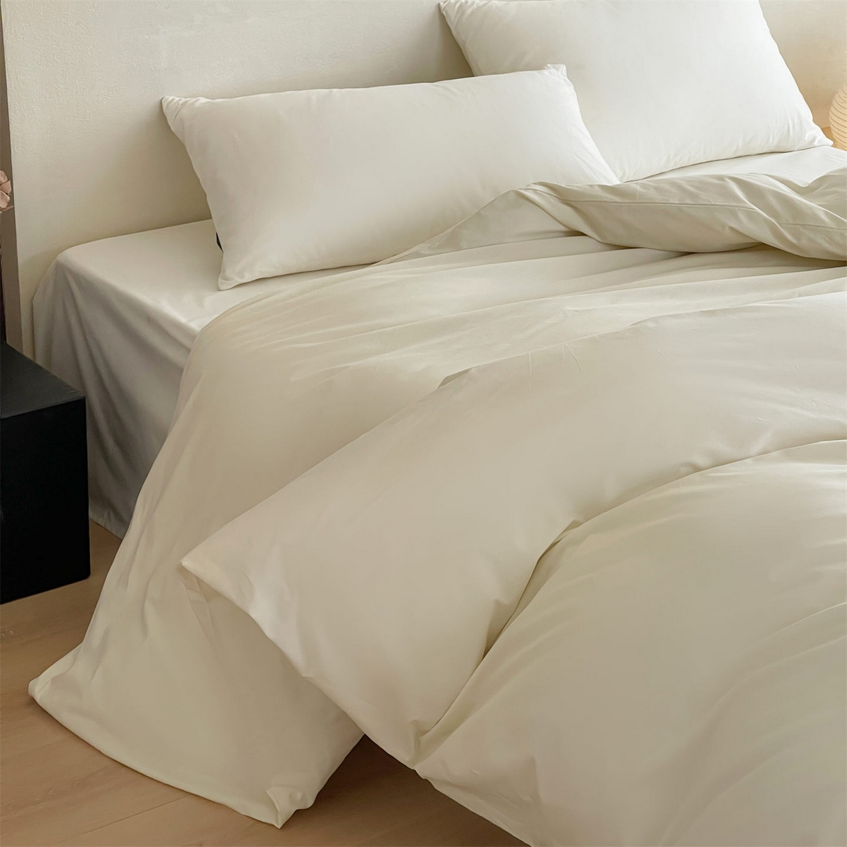 91家纺网 家纺一手货源 找家纺 三味舒屋 2026新款初色系列全棉水洗棉系列单品被套（平台券后单品利润不低于45元/套件利润不低于120元 谢谢配合） 奶昔白