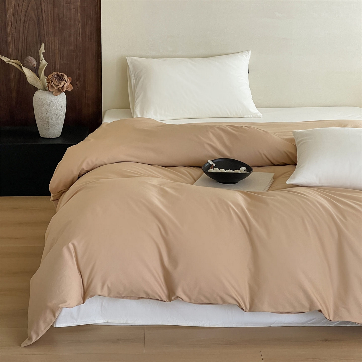 91家纺网 家纺一手货源 找家纺 三味舒屋 2026新款初色系列全棉水洗棉系列单品被套（平台券后单品利润不低于45元/套件利润不低于120元 谢谢配合） 浅驼